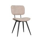 Stoel Liva | Clay | Elite | Zwart Metalen Frame | 2 stuks, Verzenden, Nieuw in verpakking