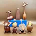 Senshukai  - Speelgoed meubels 7 Vintage wooden animals, Antiek en Kunst