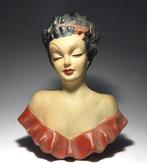 Dr Rezs Rank - Beeld, Art Deco Wall Mask - 21 cm -, Antiek en Kunst