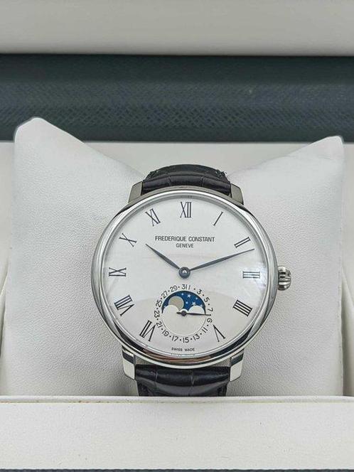 Frédérique Constant - Slimline Moonphase - Sans Prix de, Handtassen en Accessoires, Horloges | Heren