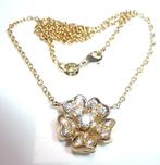 Ketting met hanger - 18 karaat Geel goud - 0.65ct. tw.