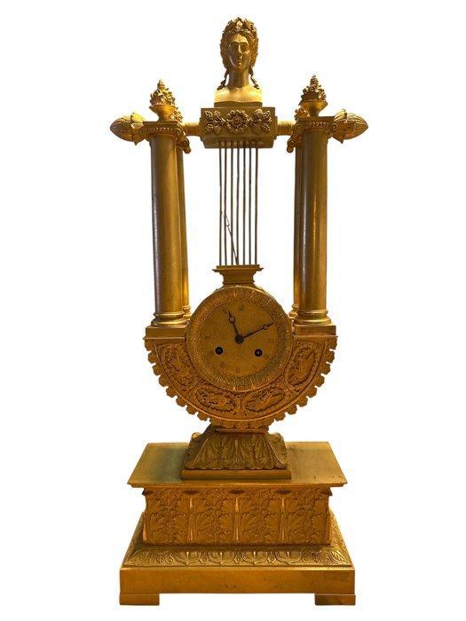 Lierklok - Brons - 1800-1850, Antiek en Kunst, Antiek | Klokken