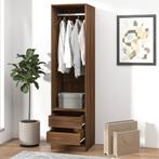 vidaXL Armoire avec tiroirs Chêne marron 50x50x200cm, Verzenden, Neuf