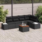 vidaXL Tuinbank Set 6 pcs Zwart, Verzenden, Nieuw