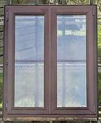 pvc raam , chassis 108 x 133 / 113 x 135 mahonie  2 stuks, 75 tot 150 cm, Kunststof, Raamkozijn, Nieuw