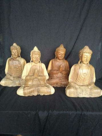 Artisanale Boeddha beelden Suarhout ,Bali, Ubud, Indonesie