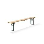 Banc de bière | Vert | 12 Kg | L 220 cm - L 25 cm | Lot de 4