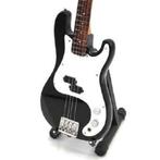 Miniatuur Fender Precision basgitaar met gratis standaard, Collections, Beeldje, Replica of Model, Verzenden