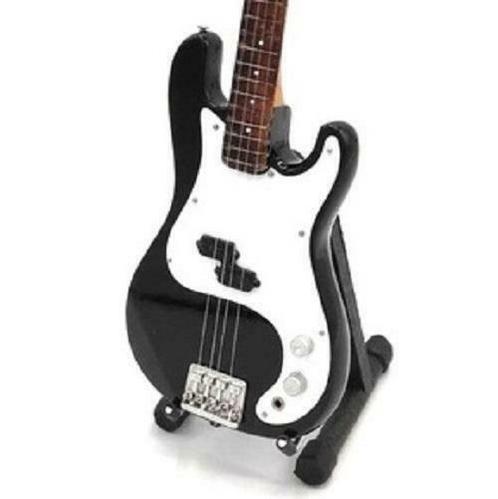 Miniatuur Fender Precision basgitaar met gratis standaard, Verzamelen, Film en Tv, Beeldje, Replica of Model, Nieuw, Verzenden