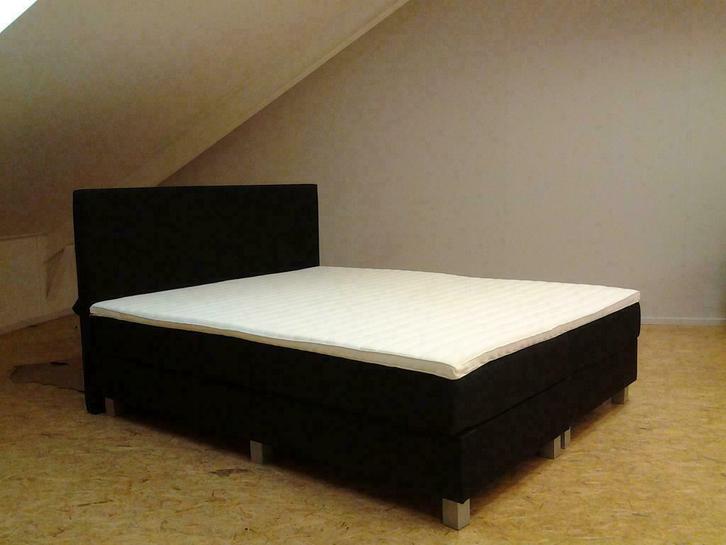 Boxspring Victory - 200 x 200 Chicago Black 95  €475,-, Huis en Inrichting, Slaapkamer | Boxsprings