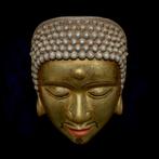 RARE - Japan WOODEN Noh Mask  of Shaka Buddha (Shakyamuni)