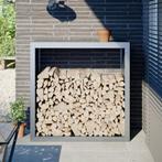 vidaXL Haardhoutrek 100x40x100 cm gegalvaniseerd staal, Tuin en Terras, Verzenden