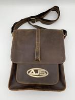 Lederen tas vintage schouder tas 100% leer, Ophalen of Verzenden, Nieuw