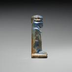 Oud-Egyptisch Lapis lazuli Amuletgodin selkis selket. Late