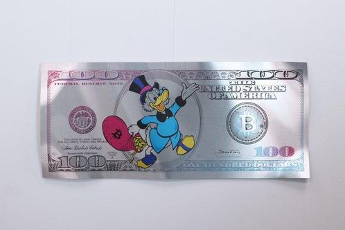 Suketchi - Scrooge McDuck Bitcoin Money Crumple, Antiquités & Art, Art | Peinture | Moderne