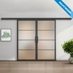 Dubbele stalen Schuifdeuren met koofsysteem 4 Vlaks Maatwerk, Bricolage & Construction