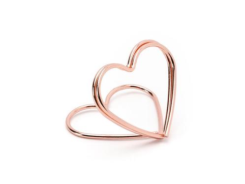Naamkaarthouders Hartjes Rose Goud 2,5cm 10st, Hobby en Vrije tijd, Feestartikelen, Nieuw, Verzenden