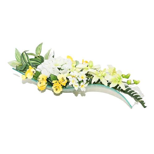 Kunstbloemstuk orchideetak hortensia viooltjes bloempjes, Huis en Inrichting, Woonaccessoires | Droogbloemen, Nieuw