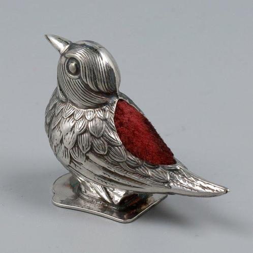 Portugal - Speldenkussen Vogel NO RESERVE - Naaiset, Antiek en Kunst, Antiek | Zilver en Goud