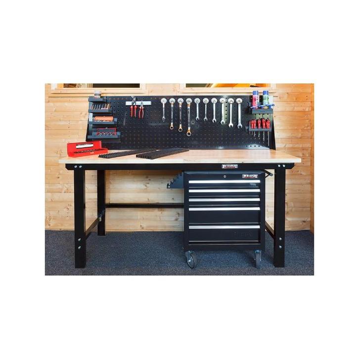 Werkplaatsinrichting, Complete werkplek - Werkbank Set zwart, Doe-het-zelf en Bouw, Werkbanken, Ophalen of Verzenden