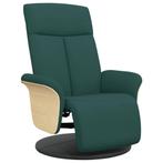 Donkergroene fauteuil met voetensteun | OP = OP | 35% Voo..., Huis en Inrichting, Verzenden, Minder dan 75 cm, Nieuw, 75 tot 100 cm