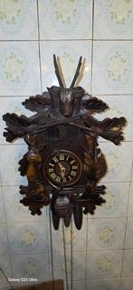 Wandklok - Art Deco legno, ferro battuto, ottone, ghisa -