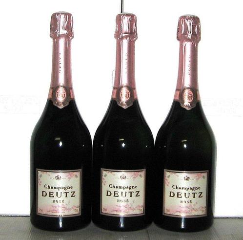 Deutz, Rosé Limited Edition Sakura - Champagne - 3 Flessen, Verzamelen, Wijnen