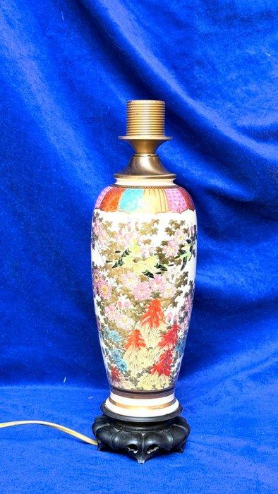 Lamp - Keramiek - Vaas lamp fine satsuma, Antiek en Kunst, Antiek | Overige Antiek