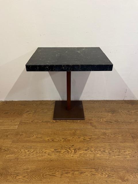 Gebruikte Horecatafel (75x60cm) - T1563- Vintage/Café, Huis en Inrichting, Tafels | Eettafels, Ophalen