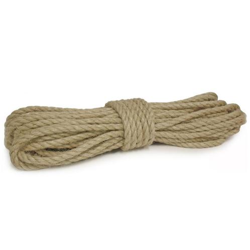 10mm x 30m 3-Strengs Jute, Sports nautiques & Bateaux, Accessoires & Entretien, Enlèvement ou Envoi