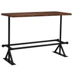 vidaXL Table de bar Bois de récupération massif Marron, Verzenden, Neuf