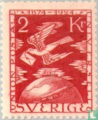 Zweden - 50 jaar UPU - 1924, Postzegels en Munten, Postzegels | Europa | Overig, Postfris, Verzenden