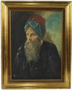 Italiaanse school (XX) - Ritratto orientale, Antiek en Kunst