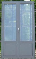 aluminium terrasraam , raam , chassis 120 x 210 stofgrijs, Doe-het-zelf en Bouw, Raamkozijnen en Schuifdeuren, 75 tot 150 cm, Deurkozijn