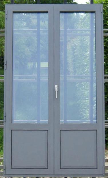 aluminium terrasraam , raam , chassis 120 x 210 stofgrijs, Doe-het-zelf en Bouw, Raamkozijnen en Schuifdeuren, Inclusief glas