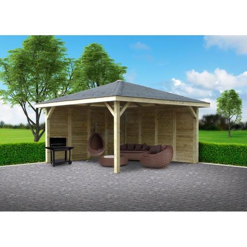 Paviljoen in hout - modulair geimpregneerd 4372 x 4372 mm -, Tuin en Terras, Tuinhuizen, Nieuw