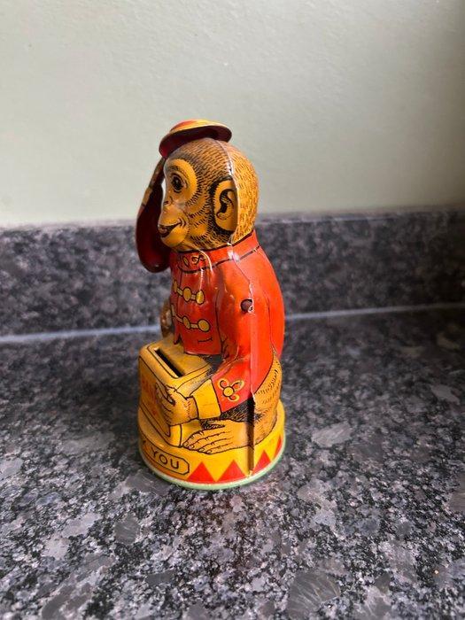 J Chein & Co - Blikken speelgoed - Monkey Money Bank -, Antiek en Kunst, Antiek | Speelgoed