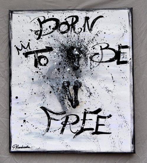 Patrycja Mroczkowska (XX) - Born to be free 3D, Antiek en Kunst, Kunst | Schilderijen | Modern