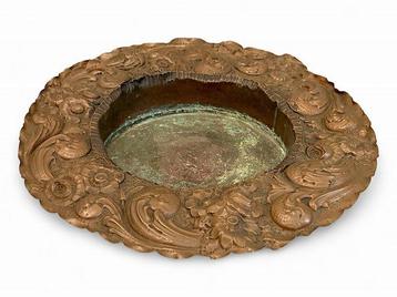 Plat - Cuivre - Bac martelé à la main 1850