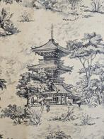 Tissu Toile de Jouy Oriental Original - 300x280cm - Bleu, Antiek en Kunst