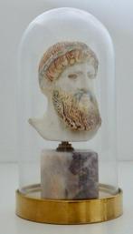Buste, Griekse Mythologie, Zeus - 16 cm - Gips, Marmer, Antiek en Kunst