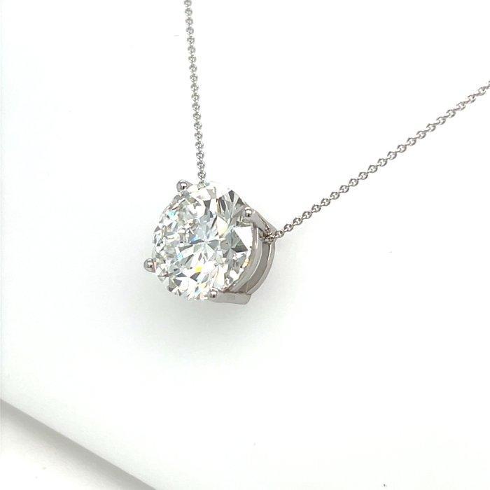 Halsketting - 14 karaat Witgoud - 5.01ct. tw. Diamant, Handtassen en Accessoires, Kettingen