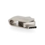 USB stick | Nedis | 128 GB (USB A en USB C, USB 3.2, Metaal), Verzenden, Nieuw