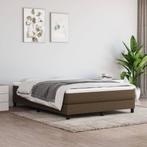 vidaXL Pocketveringmatras 140x190x20 cm stof donkerbruin, Huis en Inrichting, Slaapkamer | Matrassen en Bedbodems, Verzenden, Nieuw