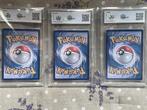 Pokémon - 3 Graded card - Bulbasaur, Charmander, Squirtle
