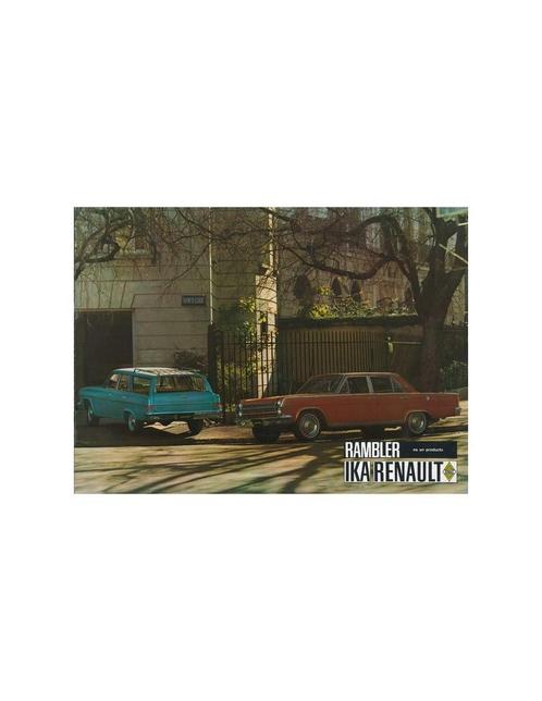 1966 IKA RENAULT RAMBLER BROCHURE SPAANS, Boeken, Auto's | Folders en Tijdschriften, Ophalen of Verzenden