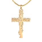 Fako Bijoux® - Ketting Met Kruisje Levensboom - Stainless, Handtassen en Accessoires, Kettingen, Verzenden, Nieuw