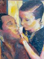 Patrice Landauer (1950-) - Portrait de couple, Antiquités & Art