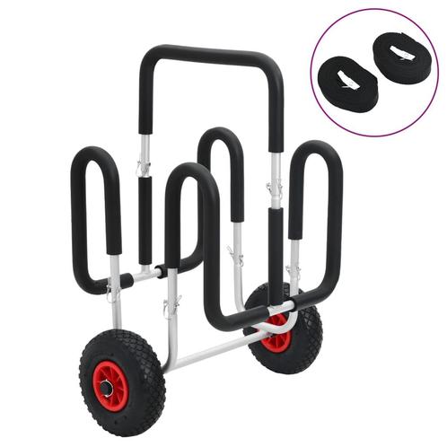 vidaXL SUP trolley voor surfplank 45 kg aluminium, Watersport en Boten, Bootonderdelen, Nieuw, Verzenden