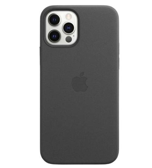 Apple - Leren hoesje - MagSafe - iPhone 12 (Pro) - Zwart, Telecommunicatie, Mobiele telefoons | Hoesjes en Screenprotectors | Overige merken